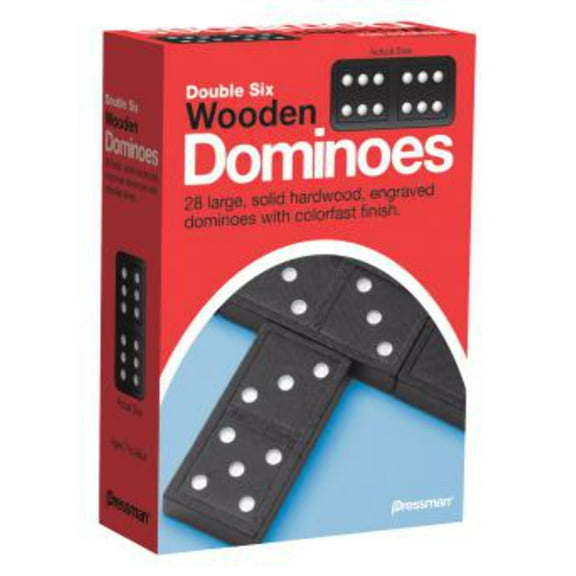 Pressman Dominoes: Double Six Wooden Dominoes