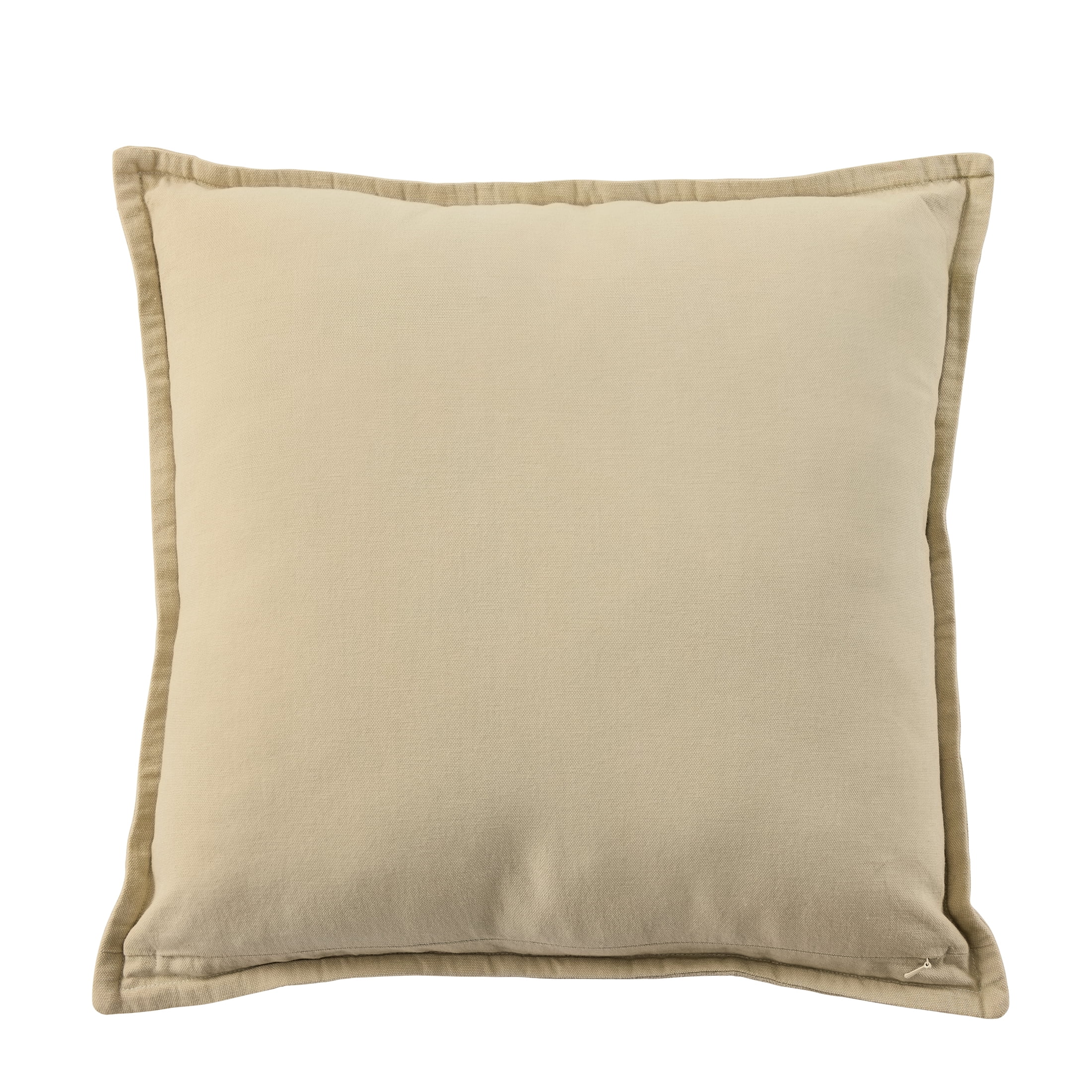 Better Homes & Gardens Sophia Floral Embroidered Throw Pillow Cover, Latte Swirl, 18x18 Inch, 1 Count