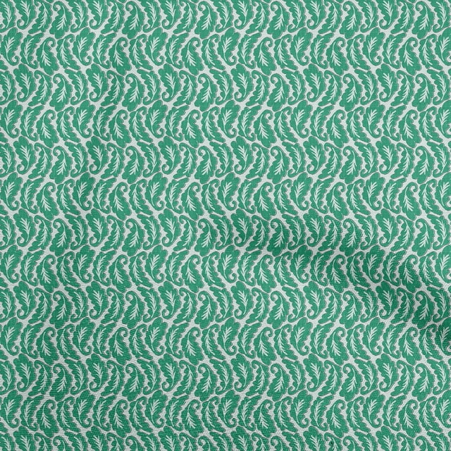 oneOone Polyester Spandex Sea Green Fabric Asian Block Craft Projects Decor Fabric Printed By The Yard 56 Inch Wide