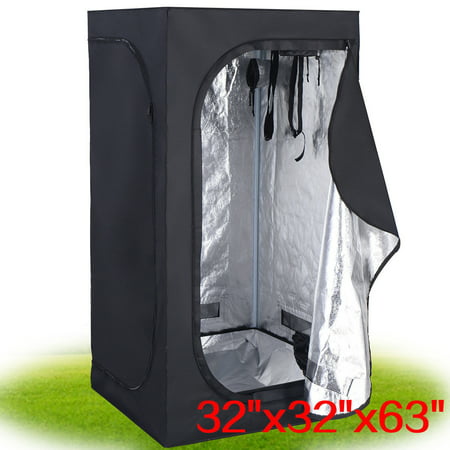 Costway Indoor Grow Tent Room Reflective Hydroponic Non Toxic Clone Hut 6 Size (Best Fan For Grow Tent)