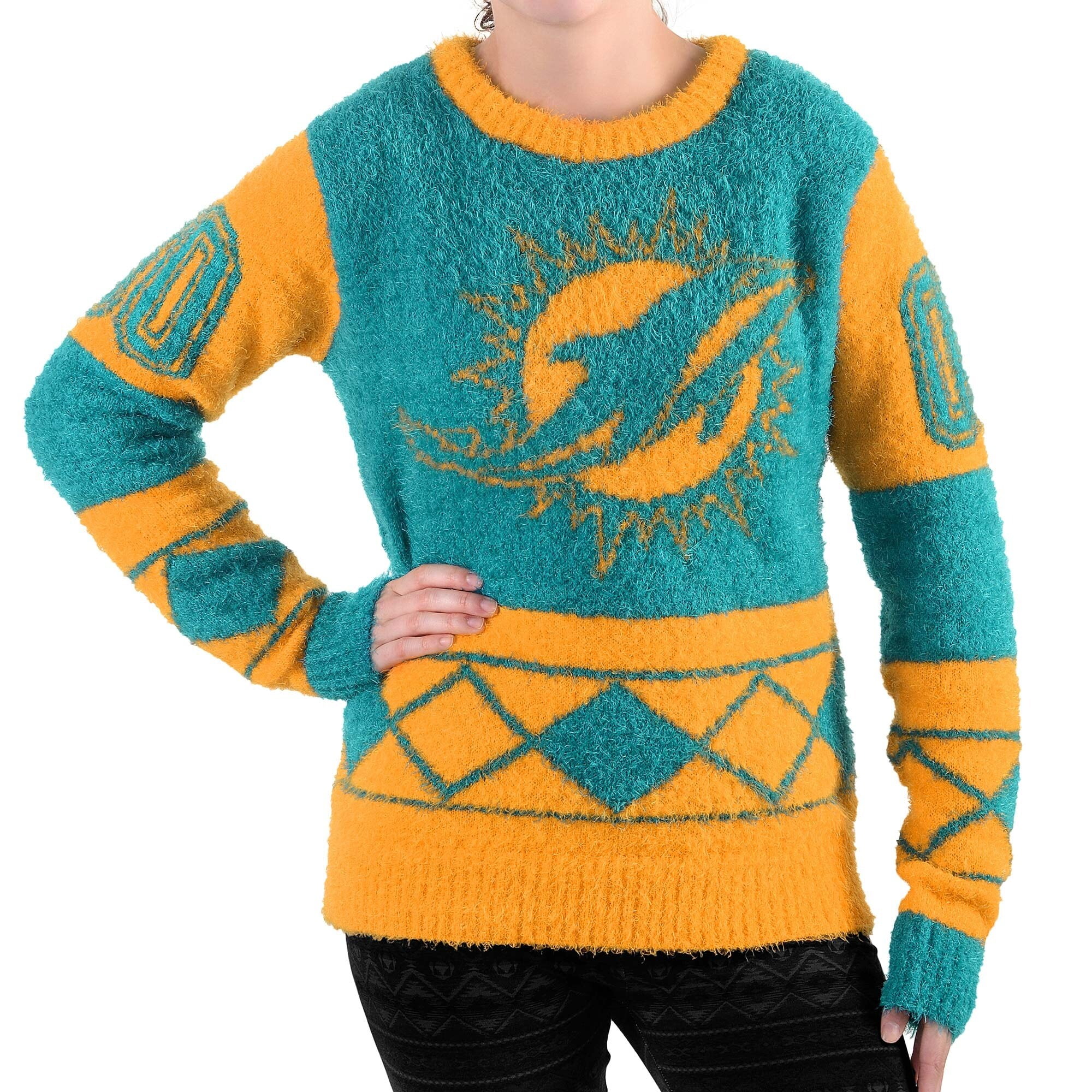 miami dolphins ugly sweater