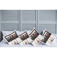 thumbnail image 6 of Ambesonne Music Throw Pillow Cover 4 Pack, Broken Cassette, 24", Orange Caramel White, 6 of 6