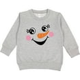 thumbnail image 2 of Inktastic Cute Snowman Girl Face Toddler Sweatshirt, 2 of 4