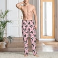 thumbnail image 2 of Susaid French Bulldog Print Mens Pajama Pants Set Sleep & Lounge Pants, PJ Bottoms with Pockets and Button Fly-Small, 2 of 6