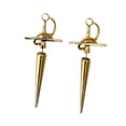 thumbnail image 4 of Pendientes góticos jinwen Vintage Punk joyería para Mujeres y hombres oro 5 cm, 4 of 8
