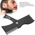 thumbnail image 3 of Beard Shaper, Men's Beard Shaping Template 360 Rotated Beard Styling Tool for Trimming Hairline Neckline Goatee Beard Shaping Tools Men Beard Care Grooming Kit Beard Guide Shaper, 3 of 8