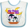thumbnail image 3 of Inktastic My Nana Loves Me Penguin Boys or Girls Baby Bib, 3 of 4