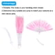 thumbnail image 4 of Abanico de plumas Uxcell Rosa Abanico Plegable Vintage con Flecos Abanico para Fiesta de Halloween, 1 Pcs, 4 of 7