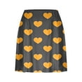 thumbnail image 4 of Plebaso Women's Tennis Skirts Built in Shorts High Waist Heart Print Cute Shorts Athletic Sports Skorts, 4 of 5