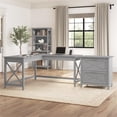 thumbnail image 2 of Key West L Desk with Lateral File Cabinet in Cape Cod Gray - Engineered Wood, 2 of 9
