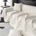 thumbnail image 3 of Waterproof Sofa Cover Cloth Towel Four Seasons Universal Anti Slip Sofa Cover Cat Scratch Resistant Cloth Cushion Dust Cover (F,205x130cm), 3 of 7