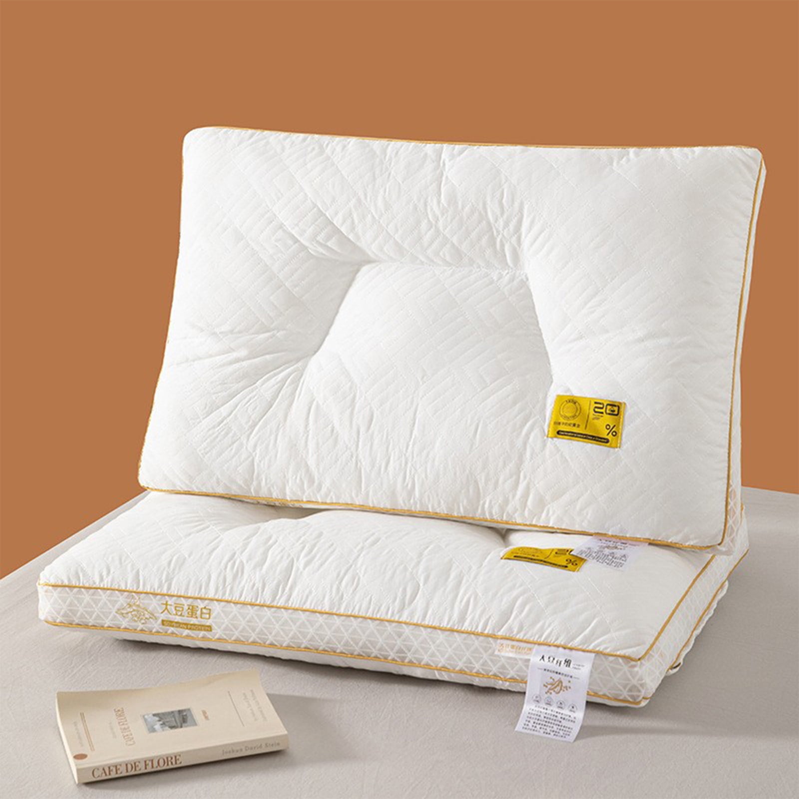 HongHeng Pillows for Sleeping (1-Pack), Luxury Hotel Pillows Queen Size, Bed Pillows for Side and Back Sleeper