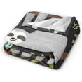 thumbnail image 2 of Follow Your Dreams Sloth Bed Blanket Ultra Soft Cute Animal Throw Blanket All Season Warm Light Weight Cozy Plush Blankets for Home Bedroom Sofa Chair Travel, 40"X50", 2 of 6