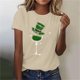 thumbnail image 2 of Mujeres Manga Corta de Verano Tops Impreso Sudadera Casual, Cuello Redondo Blusa Ligera para la Primavera Y el Verano, 2 of 4
