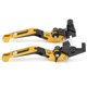 thumbnail image 1 of 2pcs Motorcycle Brake Clutch Levers Adjustable CNC Aluminium Alloy Replacement for YAMAHA XJ6 DIVERSION 2009?2015Gold, 1 of 5