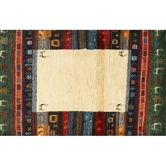 Ahgly Company Machine Washable Indoor Rectangle Contemporary Bakers Brown Area Rugs, 5' x 8'