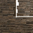 thumbnail image 4 of Ekena Millwork 48 5/8"W x 24 3/4"H x 1 1/4"D Cascade Stacked Stone, EverStone Faux Stone Siding Panel, Willow Peak, 4 of 9