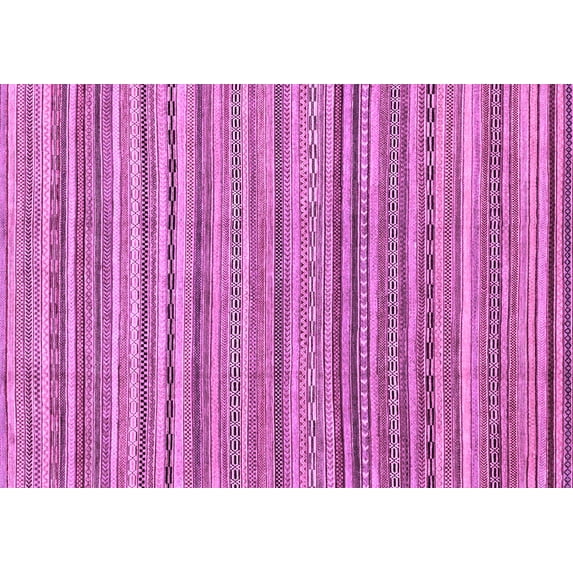 Ahgly Company Indoor Rectangle Abstract Purple Modern Area Rugs, 7' x 9'