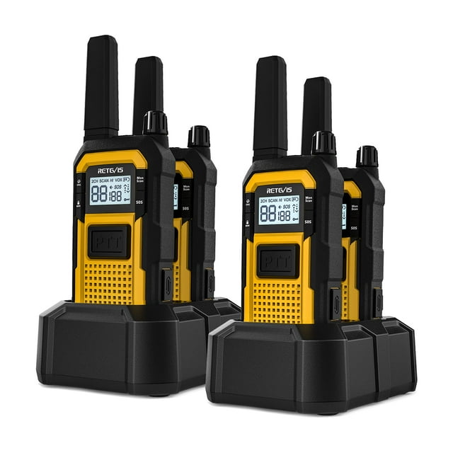 Walkie Talkies Retevis RB48, resistentes al agua, paquete de 4 unidades