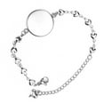 thumbnail image 4 of Bracelet Bezel, DIY Adjustable Stainless Steel 5Pcs Round Cabochon Bezel Chain Chain Bezel Base  For Embossed Pendants For Handicrafts For Jewelry, 4 of 8