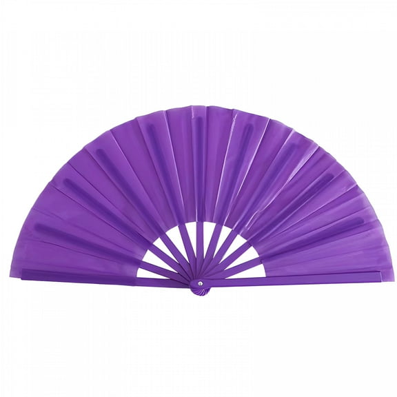 ACDANC Fans for Line Dancing Line Dance Popping Fan Boots on the Ground Hand Fan for Women Foldable Large Big Rave Fan Clacking Fans for Line Dancing That Make Sounds Clack Clapping Pop Snap (Purple)