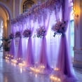 thumbnail image 6 of Wehilion Backdrop Curtain for Parties Sheer Tulle Backdrop Drapes for Wedding Ceremony Birthday Baby Shower Photo Backdrop Curtain Decorations, 6 of 7
