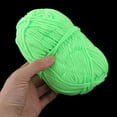 thumbnail image 3 of Gift Handmade Scarf Sweater Hat Knitting Yarn String Fluorescent Green 100g 2pcs, 3 of 3