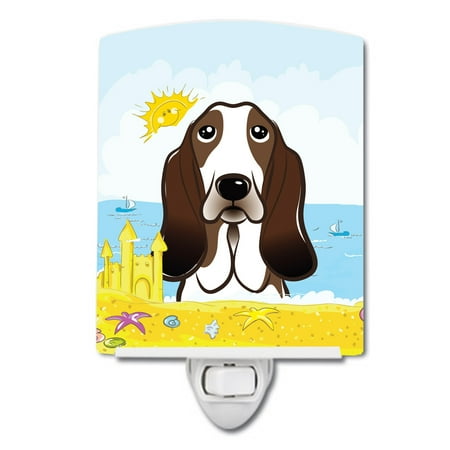 

Basset Hound Summer Beach Ceramic Night Light