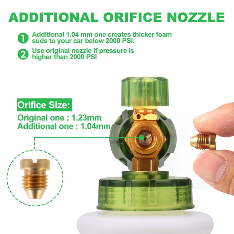 What Size Orifice Does Dusichin Foam Cannon Come With: Ultimate Guide