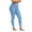 Light Blue, variant on Women's Plus Size Solid Color Butt Lifting Workout Leggings, High Waist Yoga Pants for Women, Tummy Control Athletic Pants, Compression Fit,Light Blue,3XL