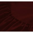 thumbnail image 4 of Mutlu Home Goods Rayon Made From Bamboo Sheets Set, Queen Burgundy Sheets -Deep Pockets-Available in Queen,King,Full,California King,Twin,Twin XL-Wrinkle Free-Ultrasoft-4 Pieces, Queen Size, Burgundy, 4 of 5