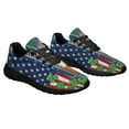 thumbnail image 6 of Irish Shamrock Happy StPatrick Day American flag Shoes Sneakers Black Size 8, 6 of 7