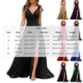 thumbnail image 3 of Levmjia Women's V Neck Sleeveless Maxi Dress High Slit Formal Evening Gown Bow Tie Strap Cocktail Party Dress for Women, 3 of 7