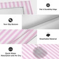 thumbnail image 6 of Pink White Stripe Outdoor Rug for Patio/Deck/Porch, Non-Slip Large Area Rug 4 x 6 Ft, Modern Minimalist Geometric Striped Indoor Outdoor Rugs Washable Area Rugs, Reversible Camping Rug Carpet Runner, 6 of 8