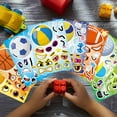 thumbnail image 5 of 24 Sheets Make Your Own Ball Sports Stickers for Kids, Make a Face Mix and Match Rugby, Basketball, Baseball, Football, Volleyball, Soccer Faces for Birthday Party Favor, 5 of 7
