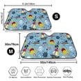 thumbnail image 3 of Uemuo Pirate Marine Animals Pattern Accordion Car Windshield Sun Shade, Foldable Reflective Sun Visor for Car, Reflector Windshield Sunshade-Small, 3 of 7