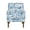 Blue White, variant on VEPXXP Floral Accent Chair with High Back & Nailhead Trim, Upholstered Armchair with Solid Wood Legs for Living Room, Bedroom, Reading Corner, Red