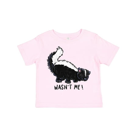 

Inktastic Animals Cute Skunk Wasn t Me! Gift Toddler Boy or Toddler Girl T-Shirt