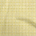 thumbnail image 1 of oneOone Cotton Silk Yellow Fabric Asian Block Sewing Material Print Fabric By The Yard 42 Inch Wide, 1 of 5