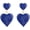 Blue, variant on Double Heart Earrings for Women,Love Heart Dangling Drop Earrings Pink Heart Dangle Earrings Valentine's Day Statement Earrings