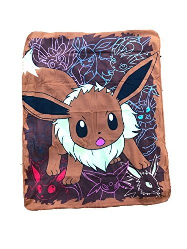 Pokemon "Eager Eevee" Fleece Throw Blanket 40" x 50 ...