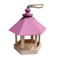 thumbnail image 1 of Cenador de madera colgante con decoración de comedero para pájaros silvestres JM, 1 of 3