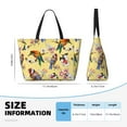 thumbnail image 4 of Xecao Beautiful Bright Birds And Flowers for versatile beach bag for women includes zipper pockets and waterproof material, ideal for vacations and adventures., 4 of 7