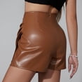 thumbnail image 7 of RUTAYY Women's Skirt Skorts High Waisted Bodycon Irregular Skort Solid Color Soft Comfortable Holiday Vibrant Mini Skirt, 7 of 7