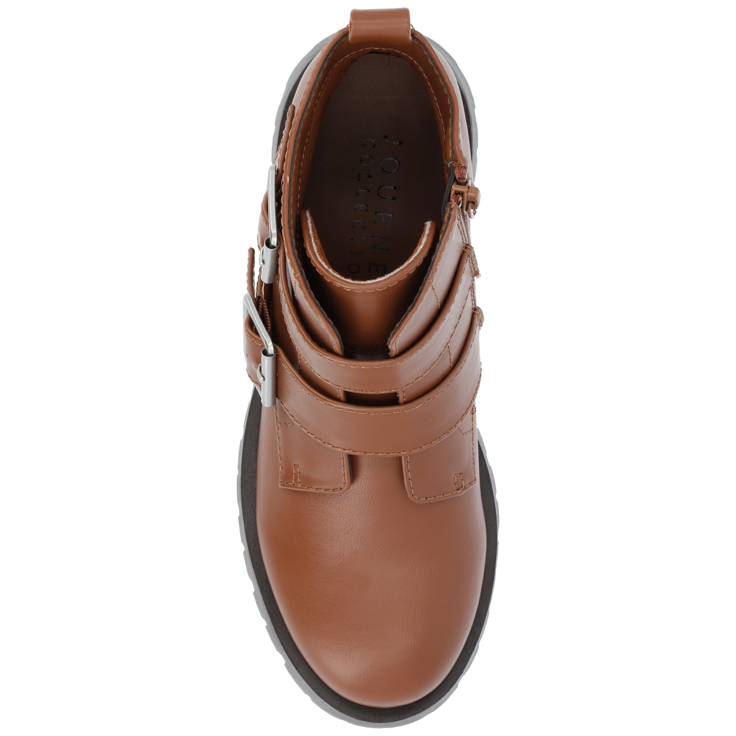 Journee Womens Maebry Treaded Outsole Round Toe Booties