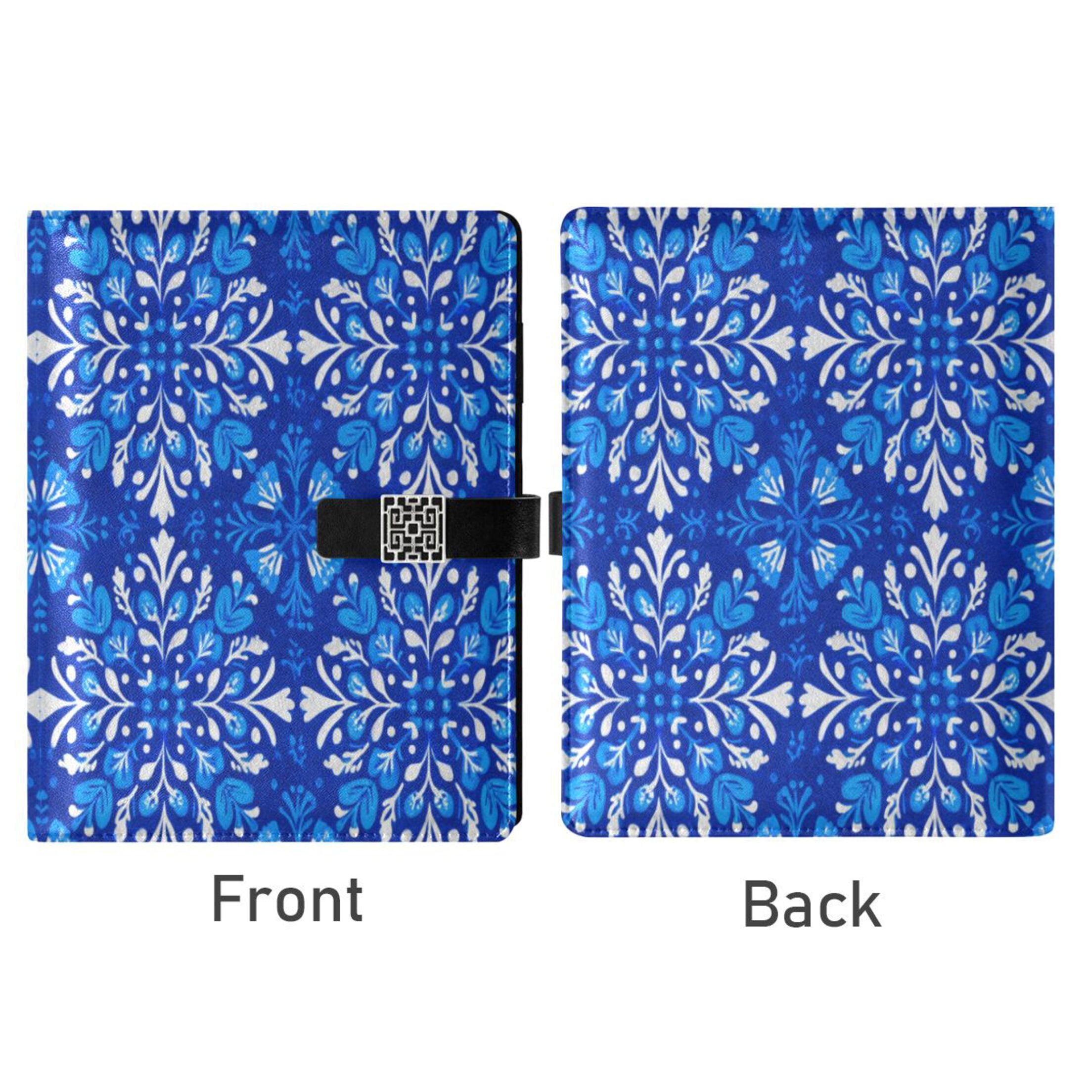 Leather Planner Leather Notebook Notebook Journal Binder Design Pen Pocket Design Convenient for Storage Blue Beautiful