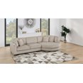 thumbnail image 2 of Poundex 2-Piece Corduroy Sectional Set with Foam Cushions XL in Camel, 2 of 4