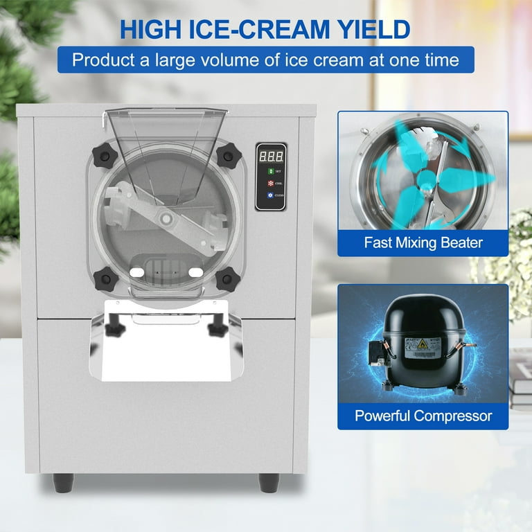 Kolice Commercial Gelato Hard Ice Cream Machine,Italian Water Ice  Machine,12 -15 gal / Hour