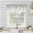 thumbnail image 4 of Sage Green Curtain Valance for Windows Watercolor Eucalyptus Leaf Rod Pocket Valance Window Treatmen, 4 of 5
