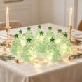 thumbnail image 2 of Ouuluon Set of 10 Luminous Mini Figurines, Glow in Dark Resin Tabletop Ornaments for Holiday Party Decor, 2 of 6